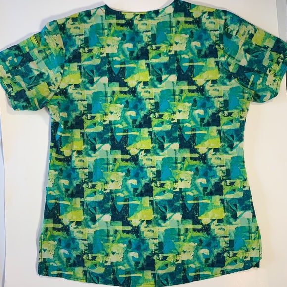 Carhartt Force Women Scrub Top Abstract Nursing M - Picture 9 of 10